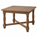 Mesa de comedor 150 x 150 x 76 cm de madera marrón - estilo clásico